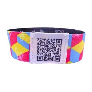 Elastic Wristband with QR Code
