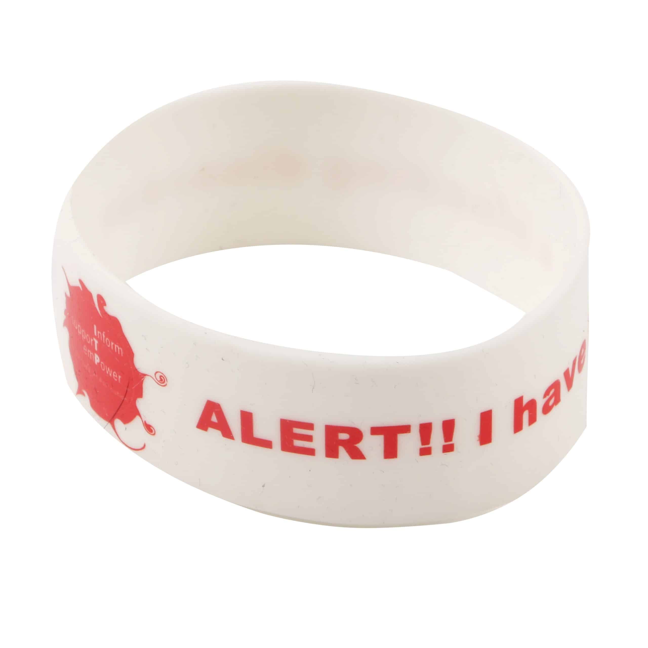 Extra Wide Silicone Wristband