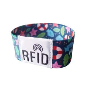 Printed RFID Elastic Fabric Wristband