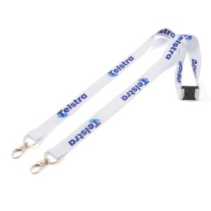 (Express) Rpet Full Colour Double Clip Deluxe Lanyards