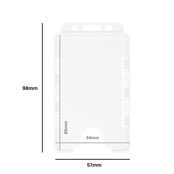 Clear Double Sided Portrait ID Holder