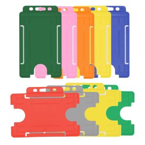Coloured Single Sided Card Holders