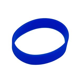 Plain Blue Silicone Wristband