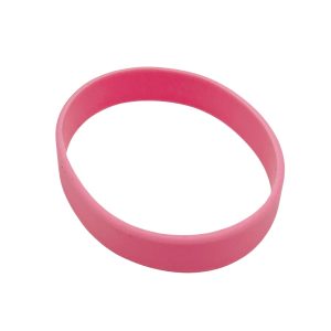 Plain Pink Silicone Wristband