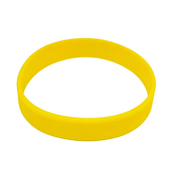 Plain Yellow Silicone Wristband