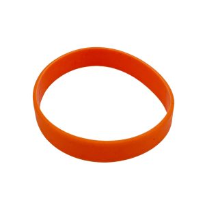 Plain Orange Silicone Wristband